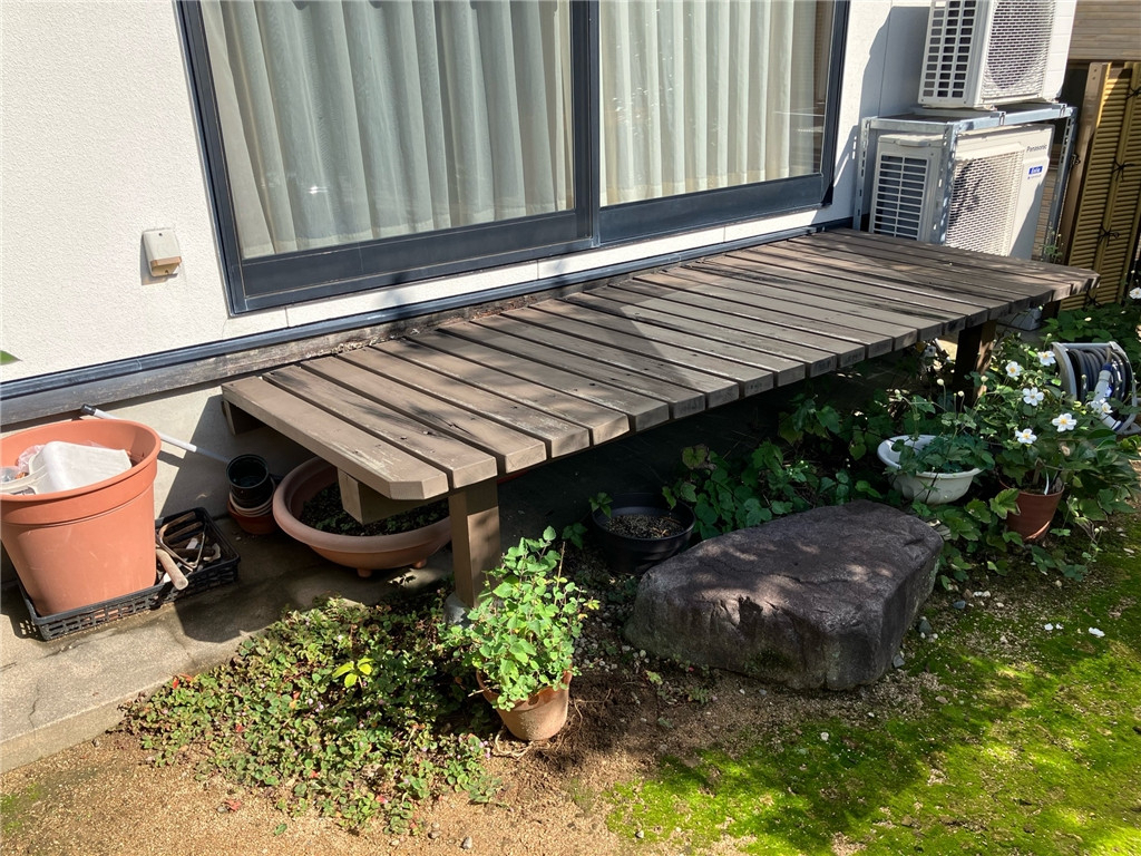 マド・プロショップ  S・T・Jの【福井県福井市】ウッドデッキ施工の施工前の写真2