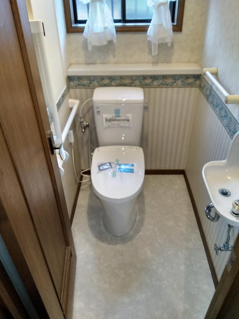 ミネトーヨー住器の【動画有】トイレ取替工事の施工後の写真1
