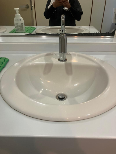 ミネトーヨー住器の【八王子市】手洗い場 自動水栓交換工事の施工後の写真1