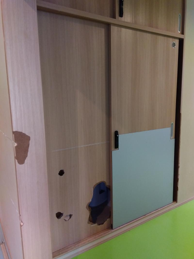 ミネトーヨー住器の【八王子市】養護施設　木製建具工事　第2期の施工前の写真1