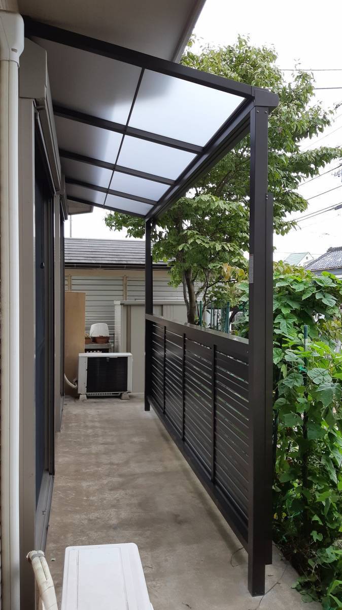 杉戸ウインドトーヨー住器の屋根とフェンスで新しい空間を！の施工後の写真1