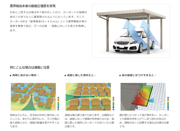 大和アルミトーヨー住器の風にも雪にも強い!折半屋根のカーポートSW設置工事(三根町)の施工事例詳細写真2