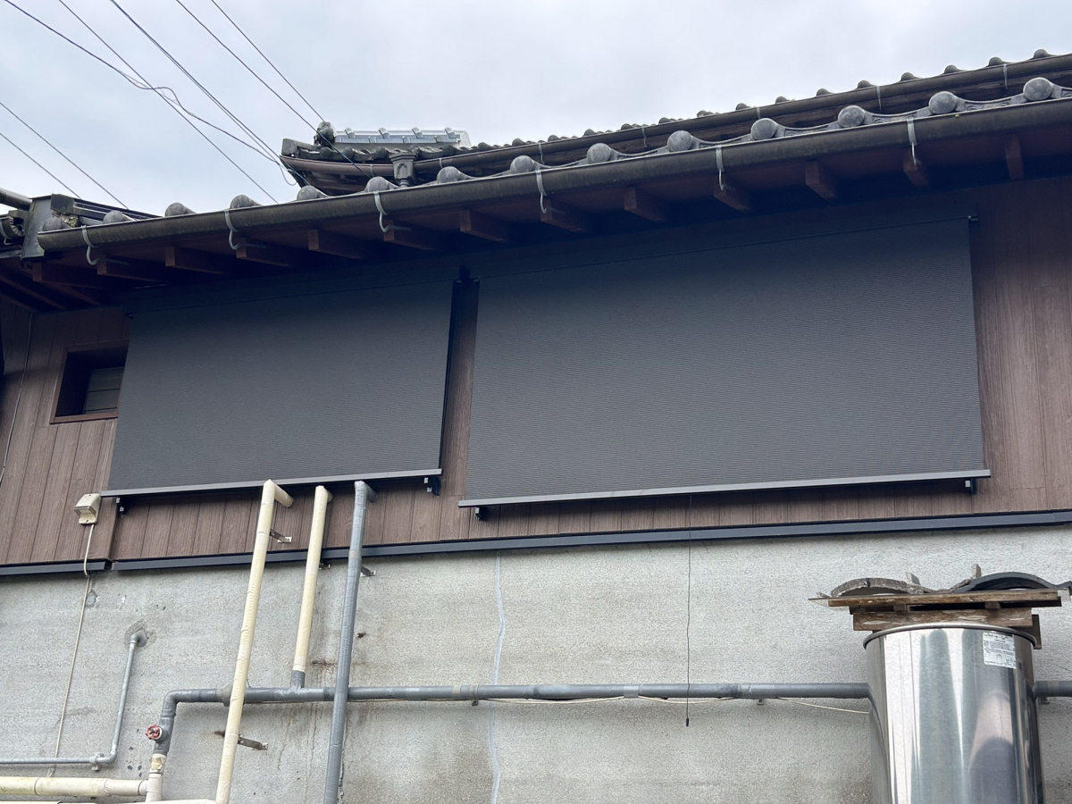 大和アルミトーヨー住器のスタイルシェード取付の施工後の写真2