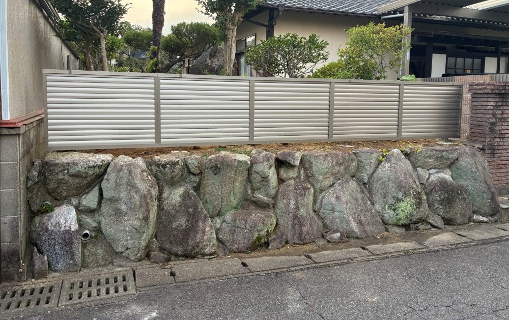 大和アルミトーヨー住器のフェンス設置工事の施工後の写真1