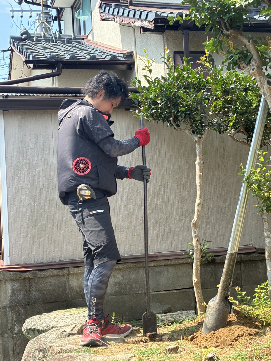 大和アルミトーヨー住器のフェンス設置工事の施工前の写真2