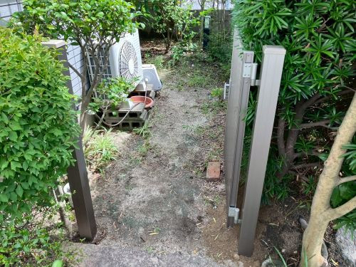 大和アルミトーヨー住器の門扉取付の施工後の写真3