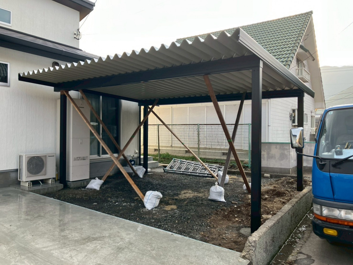 大和アルミトーヨー住器のカーポートSW設置しました！（嬉野市）の施工前の写真2