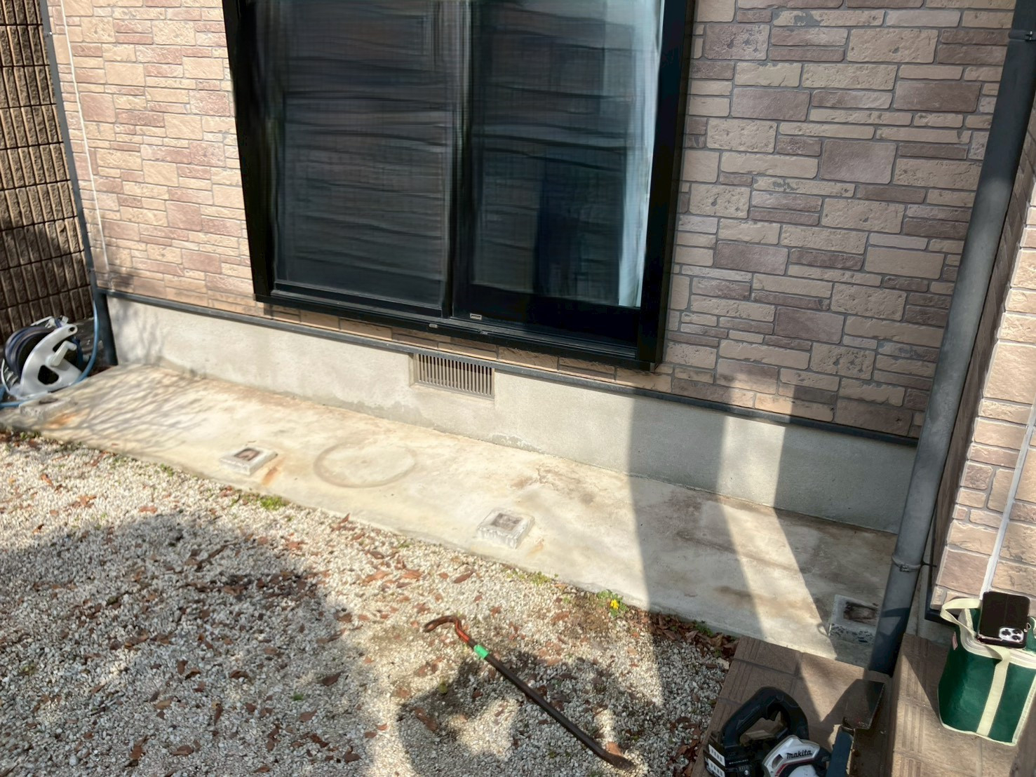 大和アルミトーヨー住器の（佐賀市）外に出たくなる庭へ！樹ら楽ステージ施工しましたの施工前の写真1