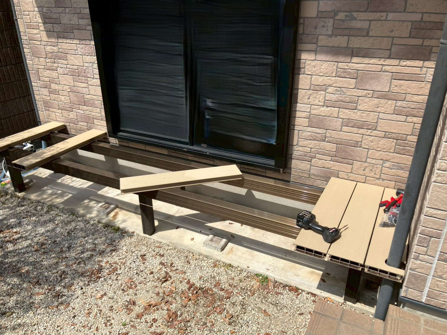 大和アルミトーヨー住器の（佐賀市）外に出たくなる庭へ！樹ら楽ステージ施工しましたの施工前の写真2