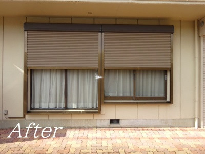 サトートーヨー住器の防犯対策『リフォームシャッター』の施工後の写真1