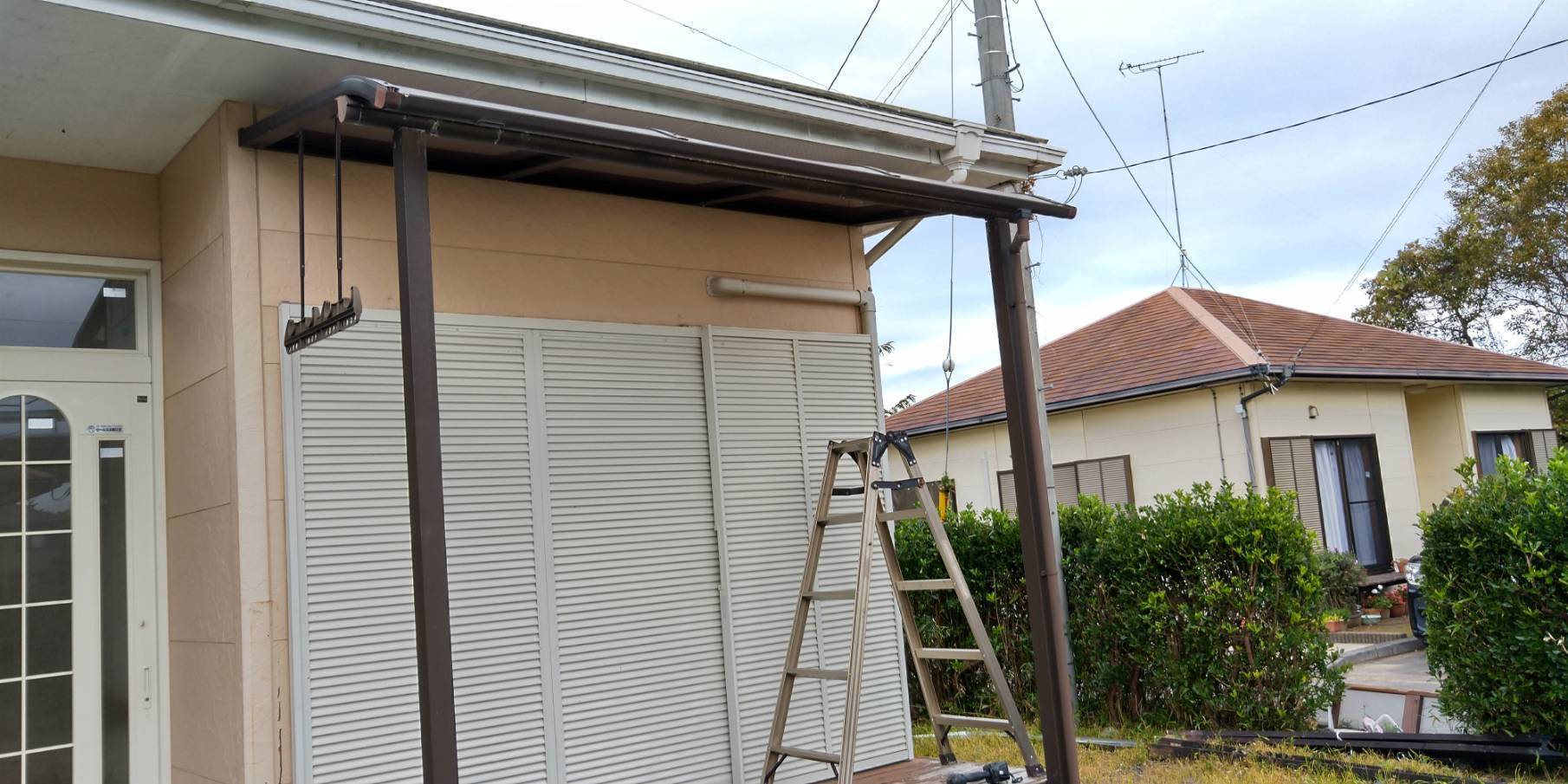 鹿嶋市　H様邸　吊下げ物干し交換工事をしました 二葉屋のブログ 写真1