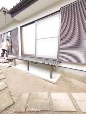 二葉屋の神栖市　アルミ製濡れ縁取付工事をしました施工事例写真1