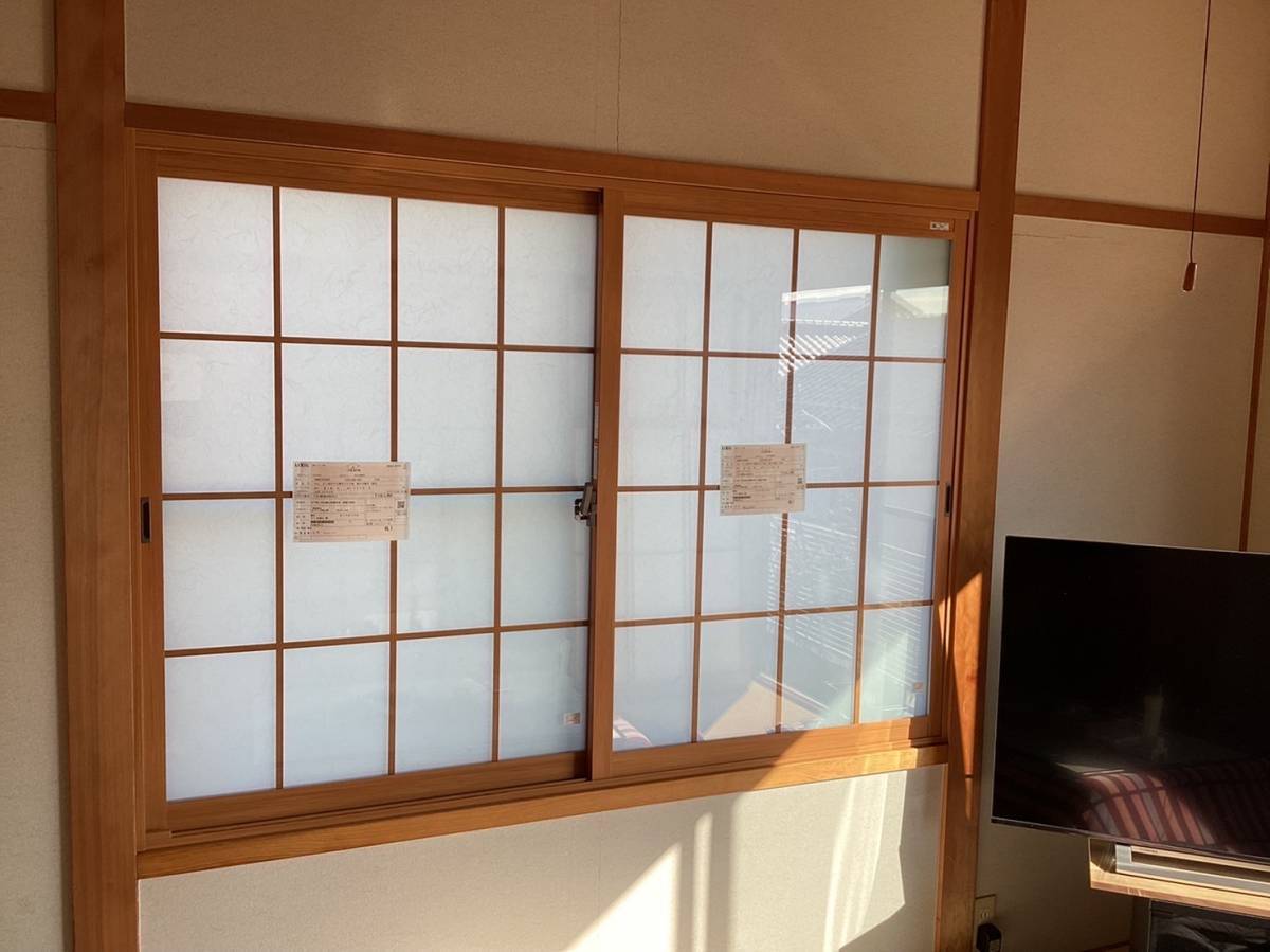 飯田トーヨー住器の【内窓】　和障子調の内窓施工を行いました！！の施工後の写真1