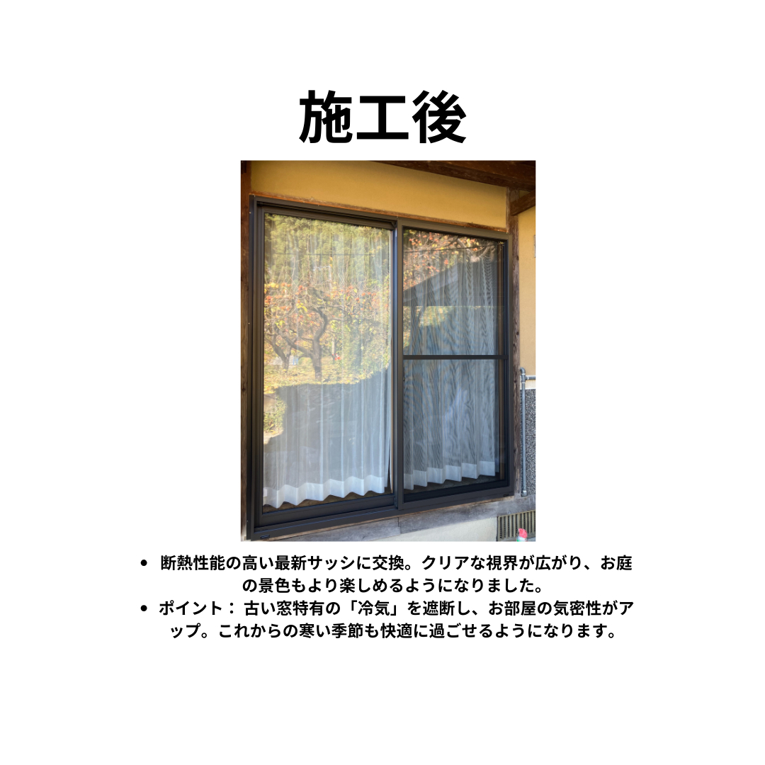 飯田トーヨー住器の窓のリフレッシュで、冬暖かく使いやすいお住まいへ！の施工後の写真1