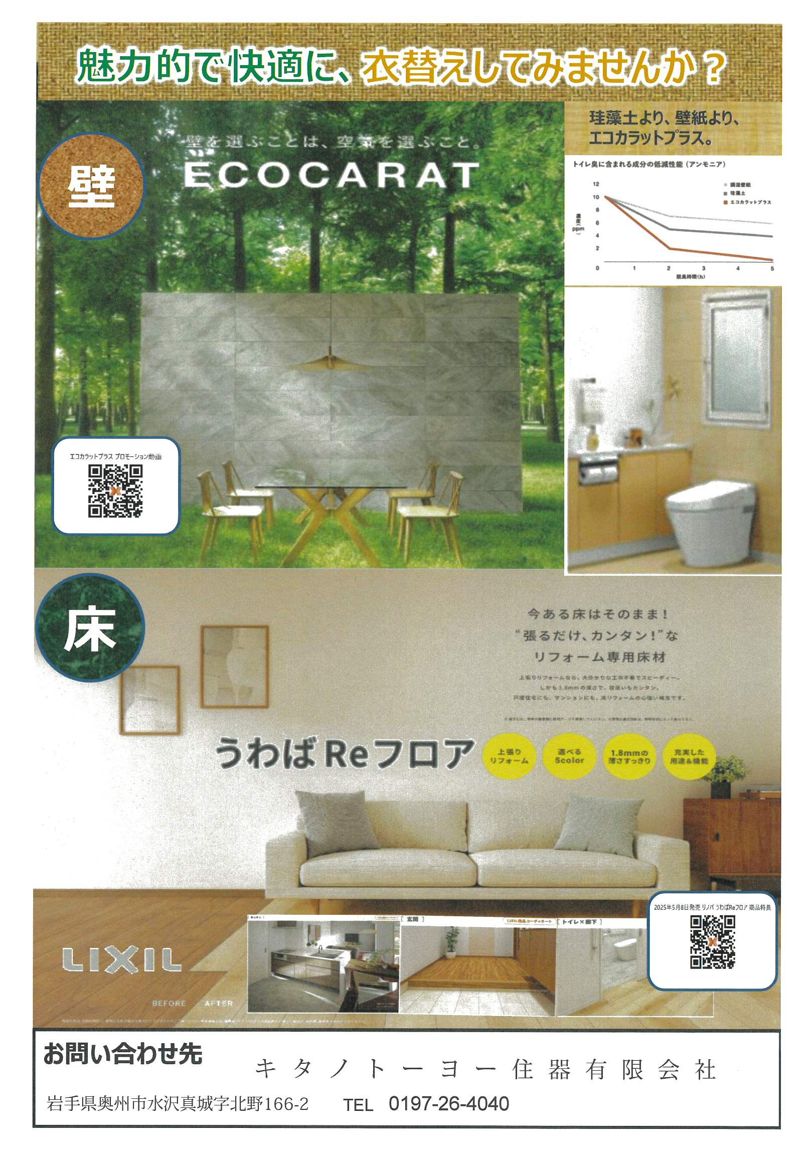 壁と床の衣替え キタノトーヨー住器のイベントキャンペーン 写真1