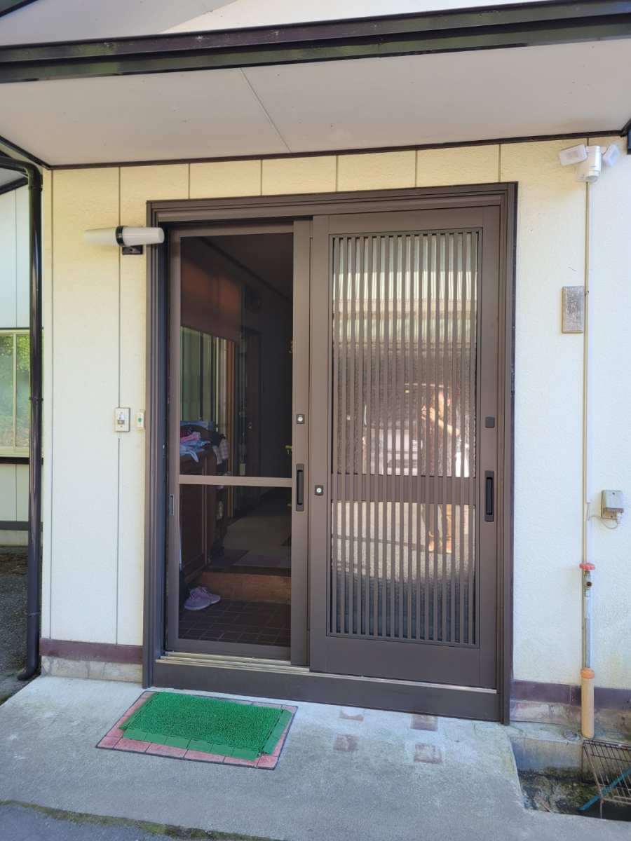 キタノトーヨー住器の玄関引き戸の交換工事の施工後の写真3