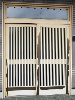 キタノトーヨー住器のリシェント引戸PGタイプの施工前の写真1