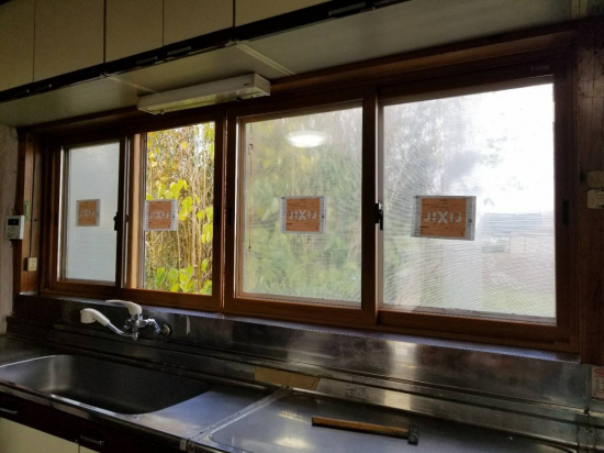 キタノトーヨー住器のキッチン内窓取付工事　インプラスペアガラス施工事例写真1