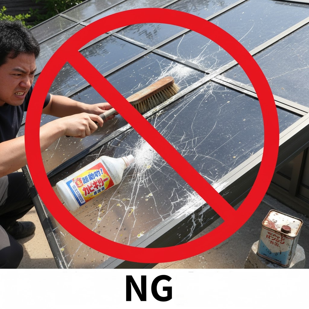 ミヤザキトーヨー住器の【テラス囲い修理】雨樋の破損やパネル割れなどお困りではありませんか?の施工事例詳細写真2