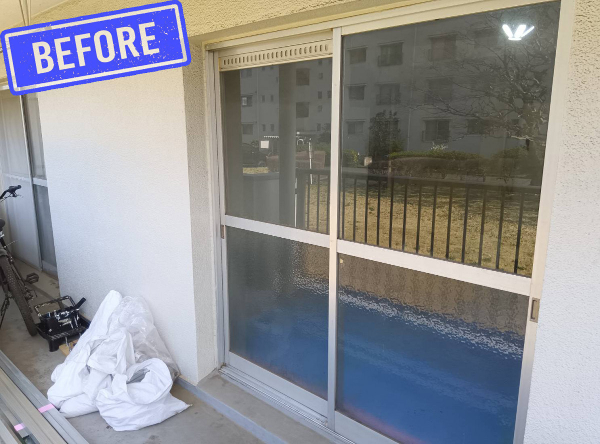 大森建窓トーヨー住器の✨東村山市S様邸｜古いアルミサッシを「取替窓リプラス」で一新！断熱性能アップとスムーズな開閉を実現✨の施工前の写真1