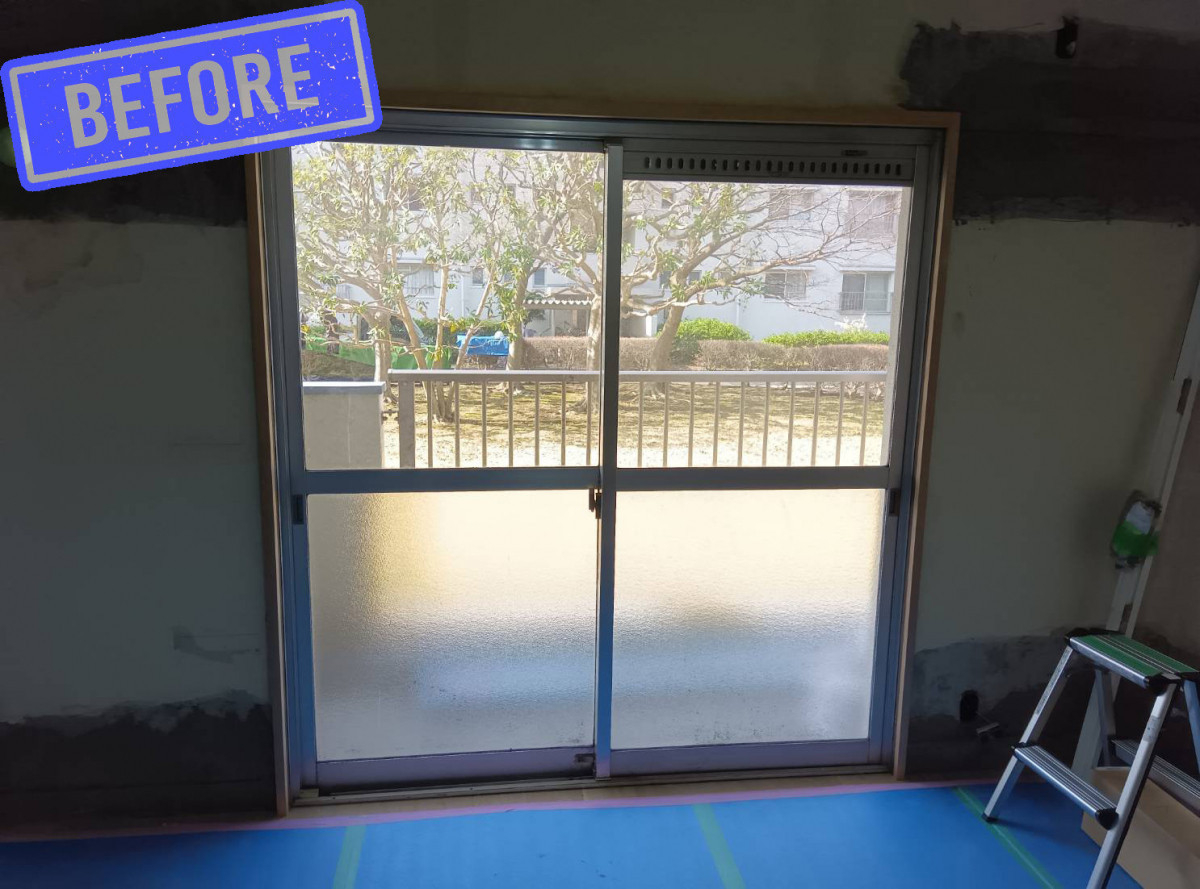 大森建窓トーヨー住器の✨東村山市S様邸｜古いアルミサッシを「取替窓リプラス」で一新！断熱性能アップとスムーズな開閉を実現✨の施工前の写真2