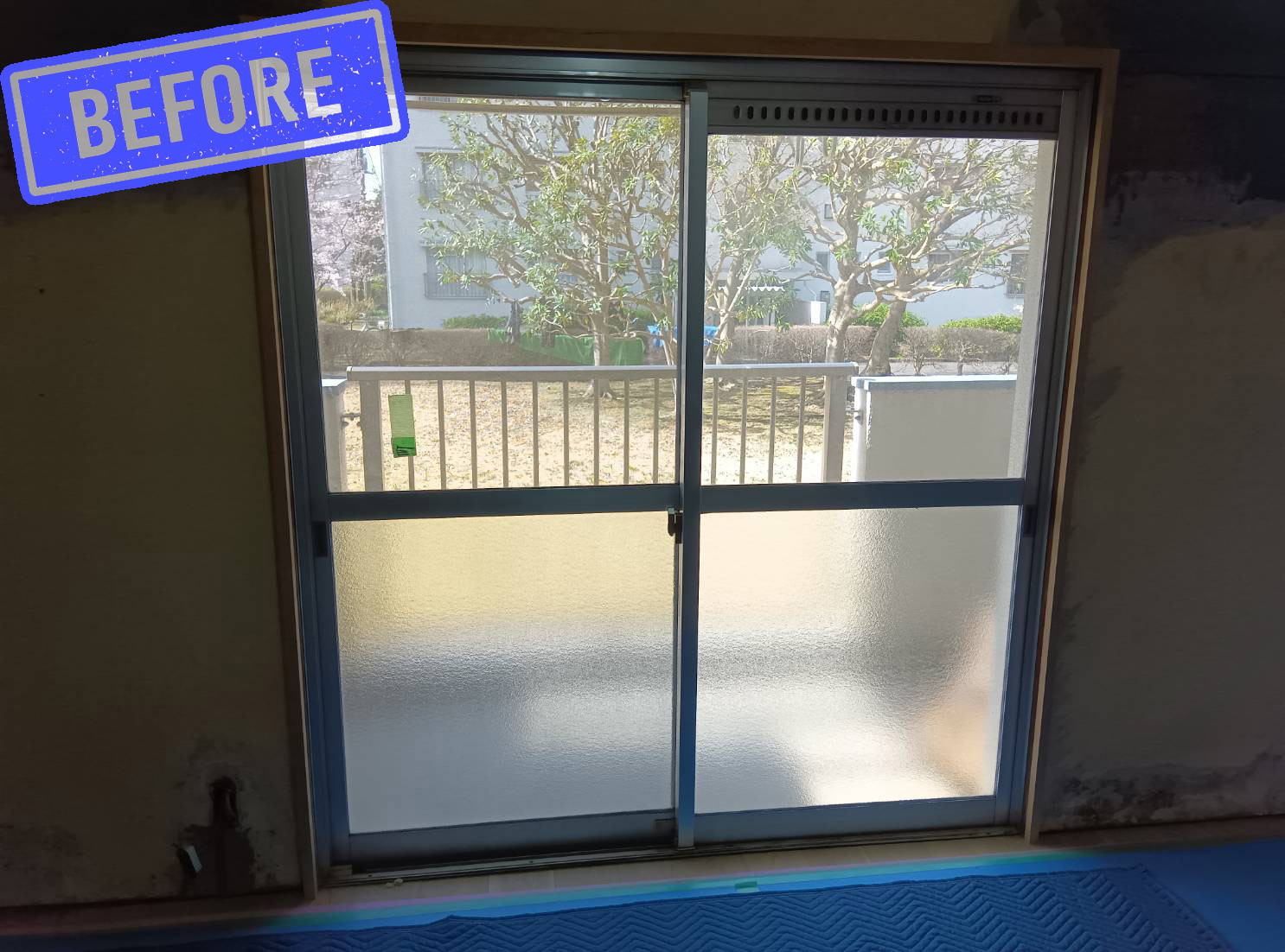 大森建窓トーヨー住器の✨東村山市S様邸｜古いアルミサッシを「取替窓リプラス」で一新！1日の工事で驚くほどスムーズな開閉に✨の施工前の写真2
