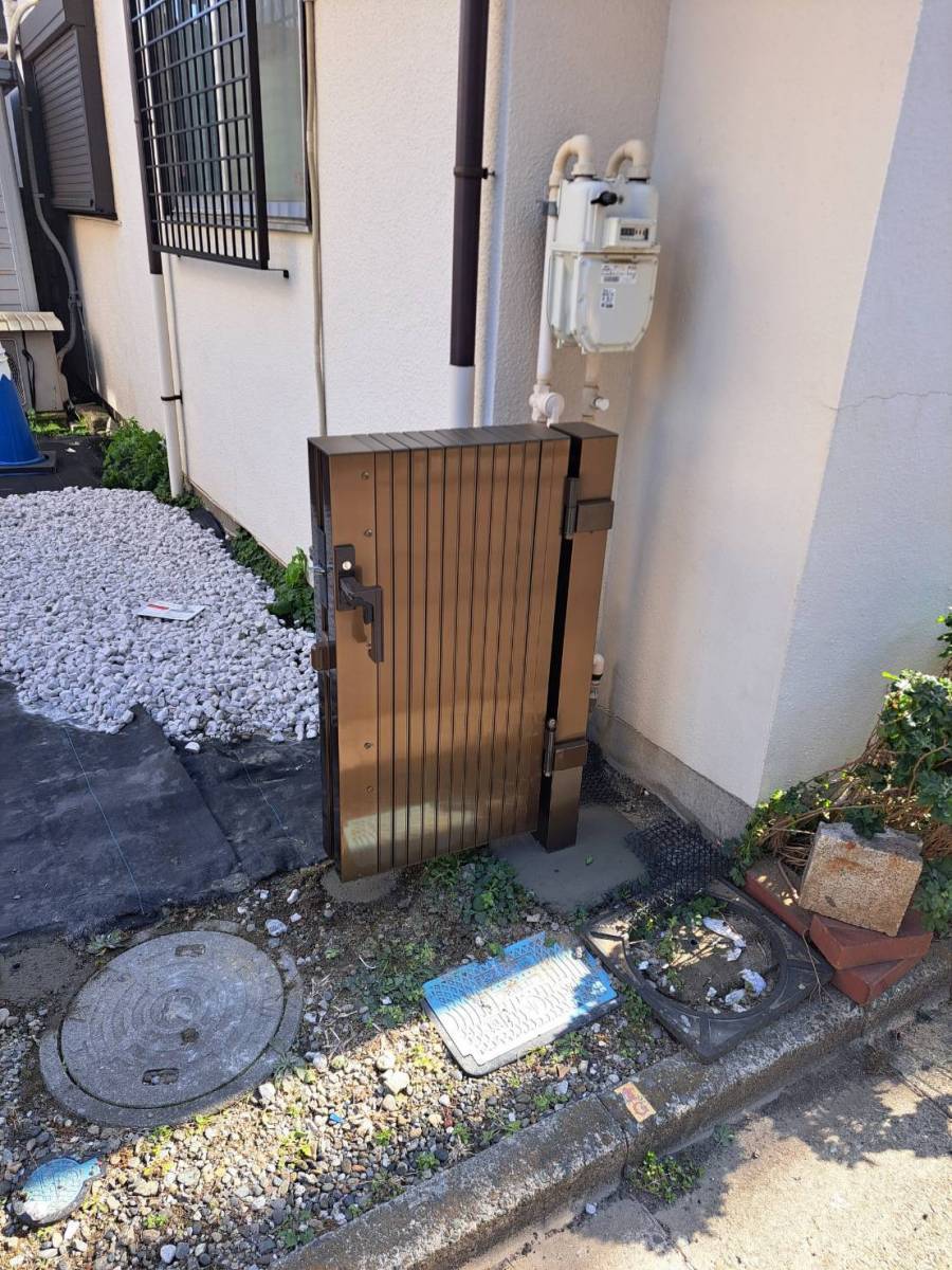 トーヨコトーヨー住器の伸縮門扉の取付〔横浜市内〕の施工後の写真2