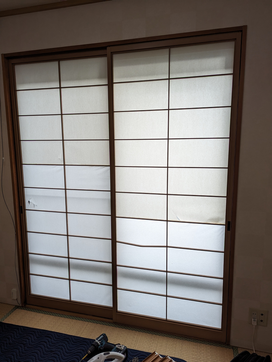 トーヨコトーヨー住器の和室の内窓 インプラスの場合の施工前の写真1