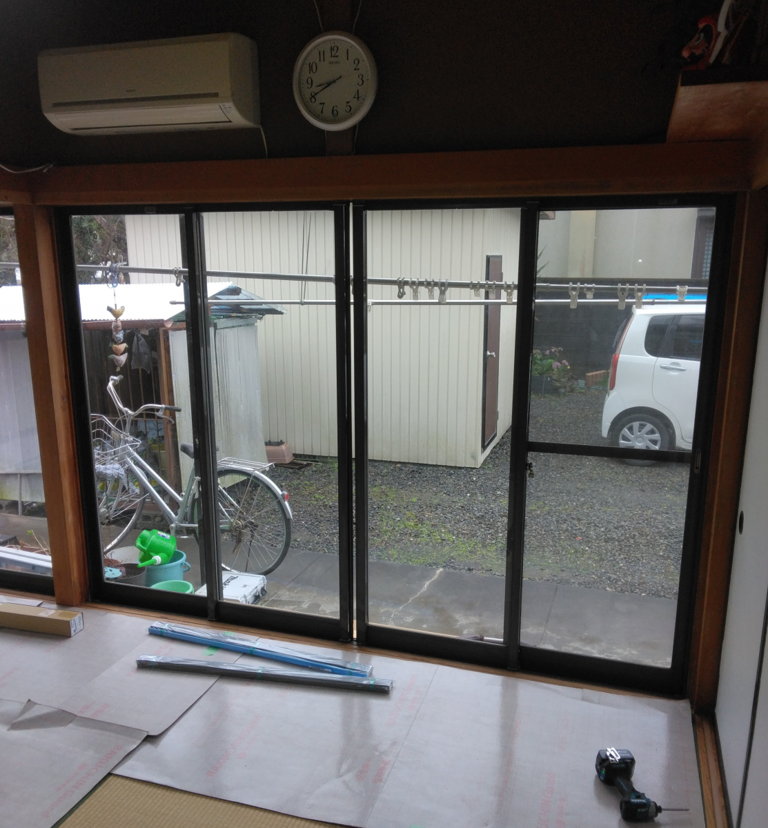 石田ガラスサッシ販売の補助金を利用してお得に内窓設置の施工前の写真1