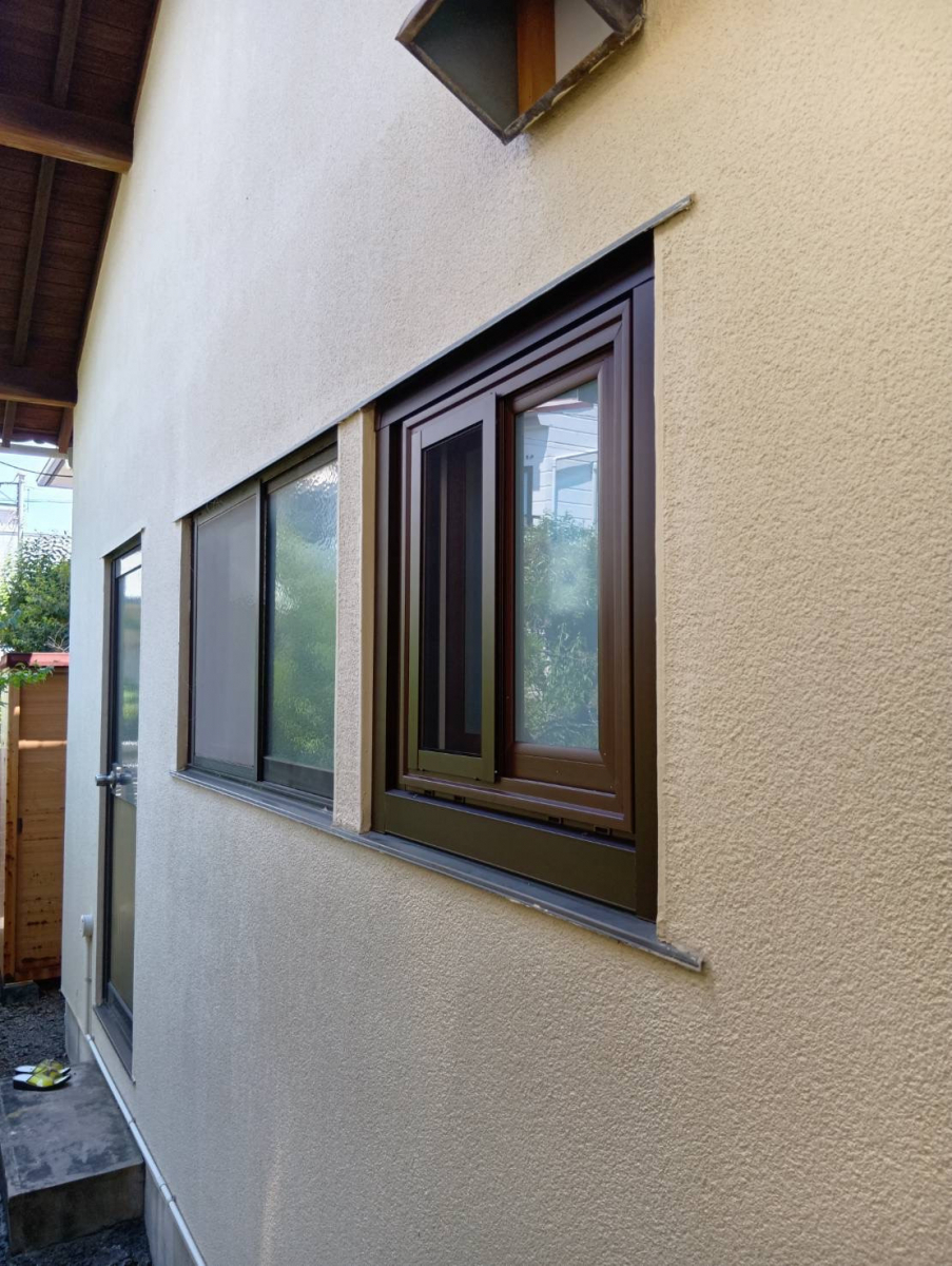 石田ガラスサッシ販売の結露対策に最適なマドリモの窓リフォームです！の施工後の写真1