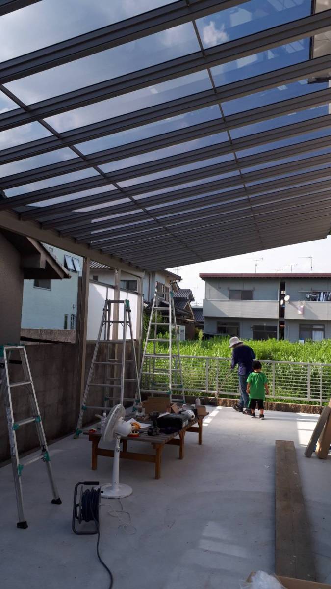 SHL呉のテラス・デッキ施工例の施工前の写真2
