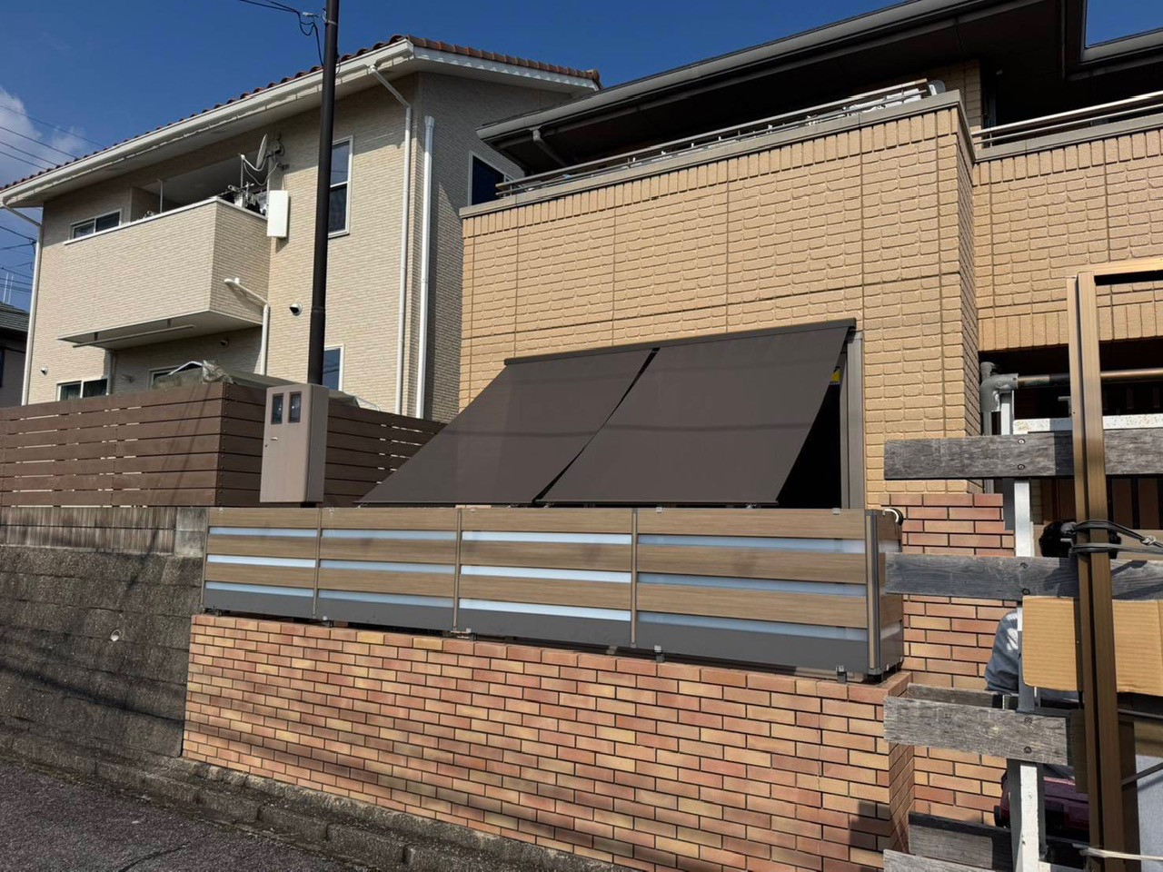 SHL呉の広島｜シェード取付｜スタイルシェード｜厳しい日差しが気にならなくなりましたの施工後の写真2