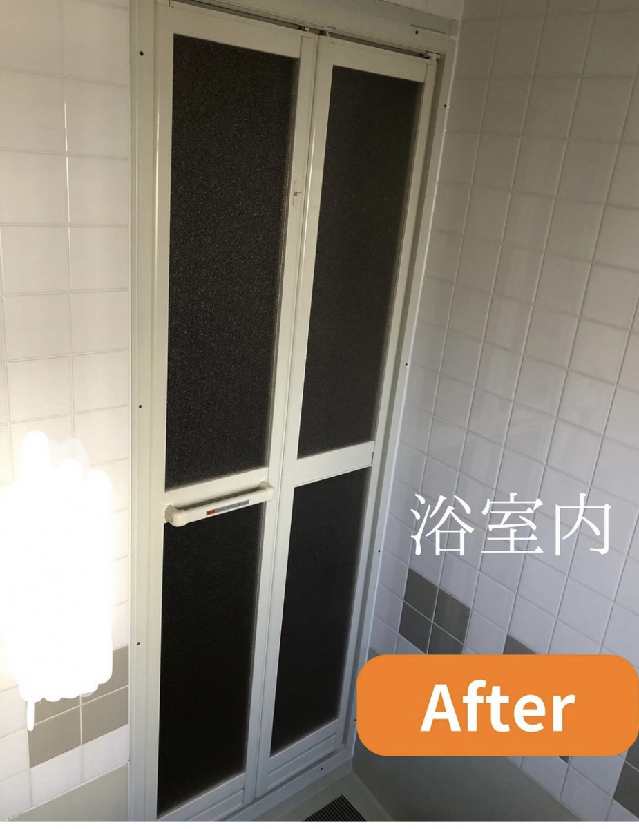 常陸トーヨー住器の浴室のドアを交換しました＊常陸太田市の施工後の写真2