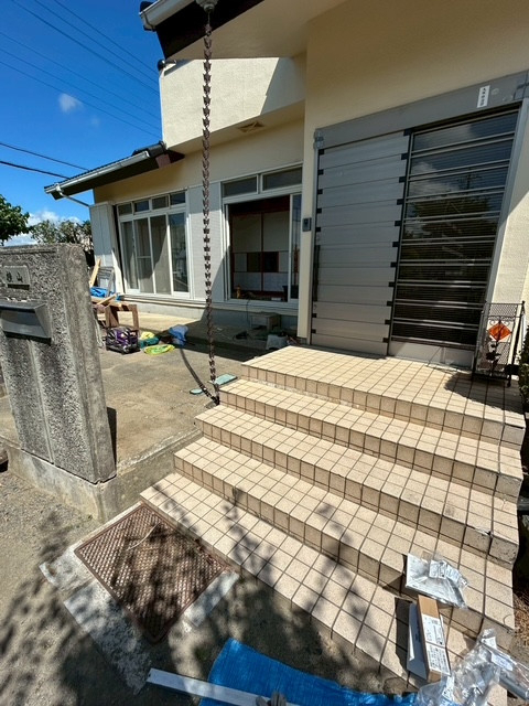 常陸トーヨー住器の【那珂市】グリップライン手すり取付工事の施工前の写真1