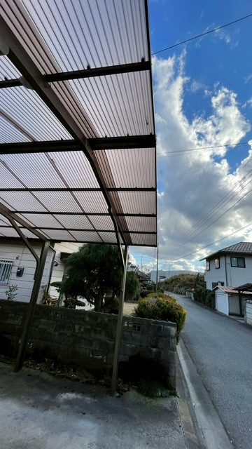 常陸トーヨー住器の【那珂市】カーポート波板張り替え工事の施工後の写真1