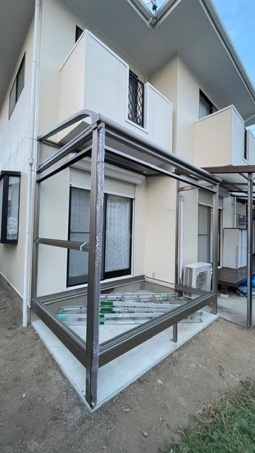 常陸トーヨー住器の【常陸太田市】テラス囲い＊サニージュ＊取付工事の施工後の写真2