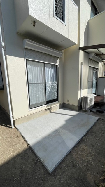 常陸トーヨー住器の【常陸太田市】テラス囲い＊サニージュ＊取付工事の施工前の写真1