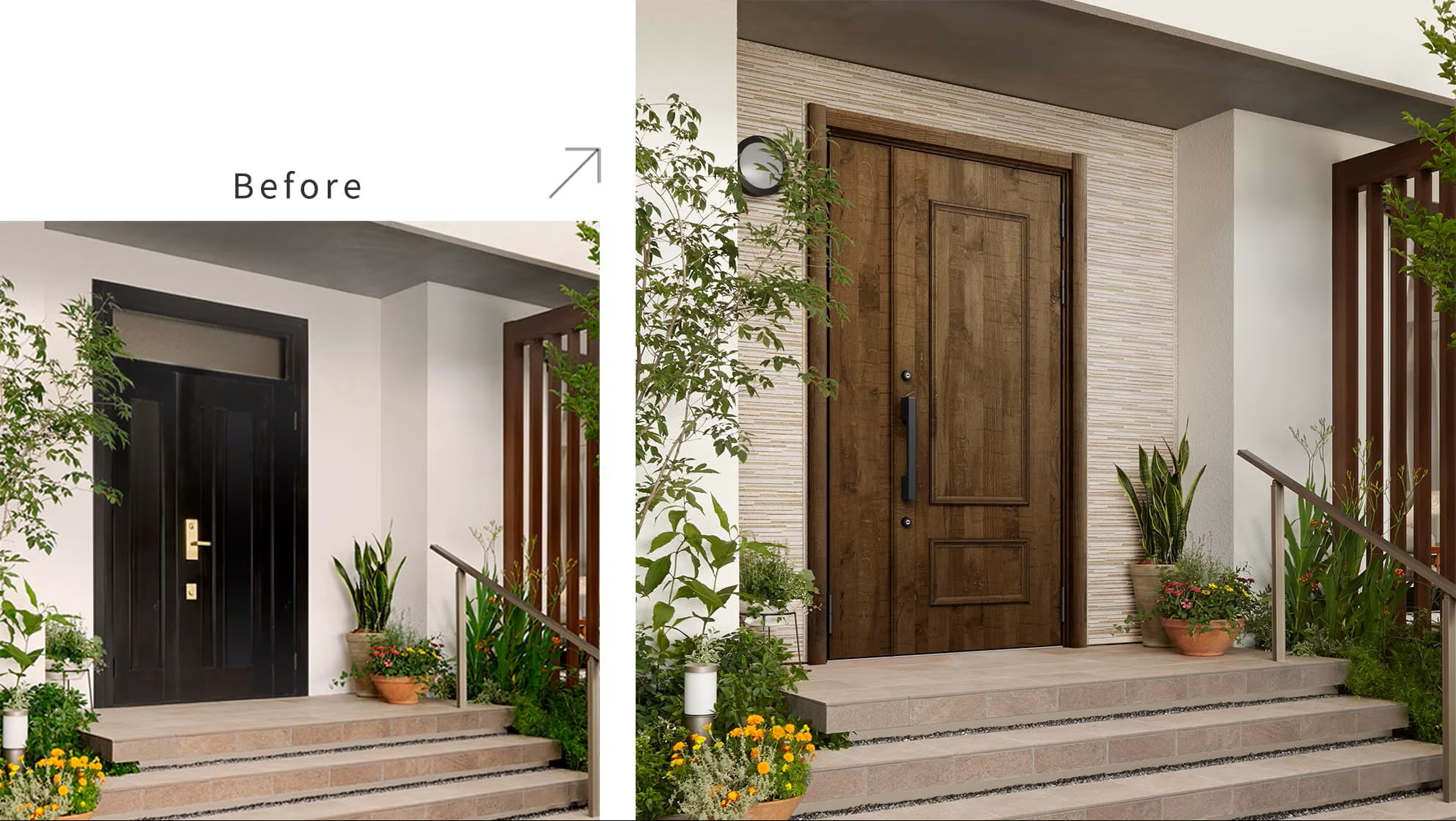 さとうトーヨー住器の【さいたま市緑区】リシェント（玄関ドア交換）の施工事例詳細写真1