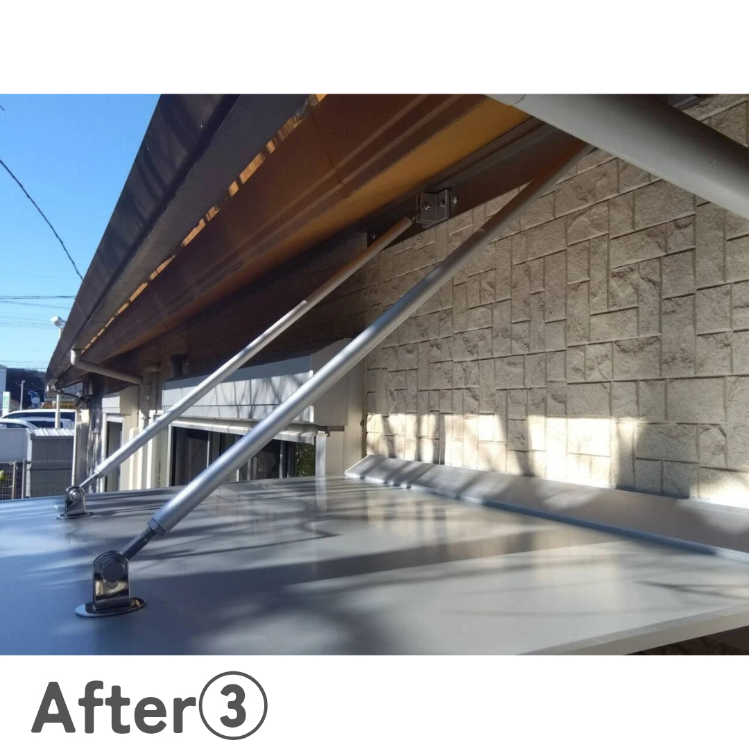 さとうトーヨー住器の【さいたま市見沼区】ひさしで雨、日除けを✨の施工後の写真3