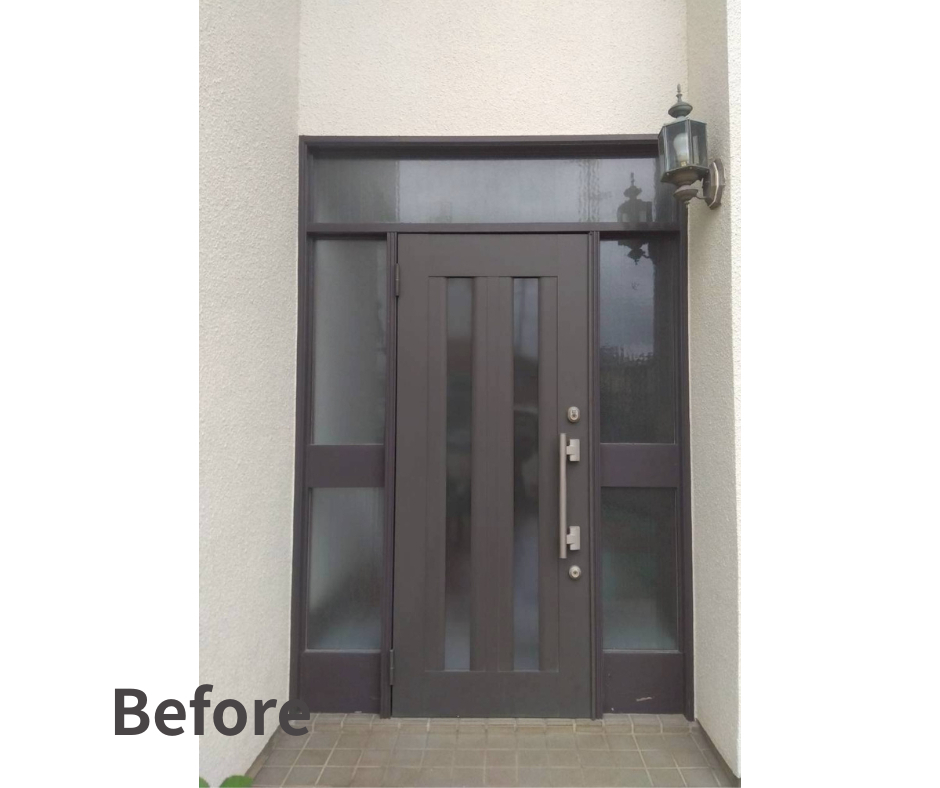 さとうトーヨー住器の【さいたま市西区】防犯対策にも玄関交換リシェントの施工前の写真1