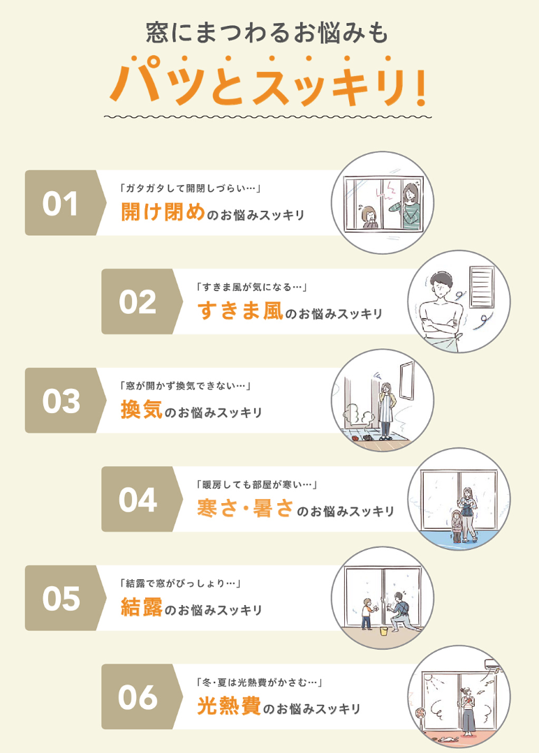 アルファトーヨー住器の【佐久市】古い窓を最新窓へ！リプラス施工事例で見る快適空間の施工事例詳細写真1