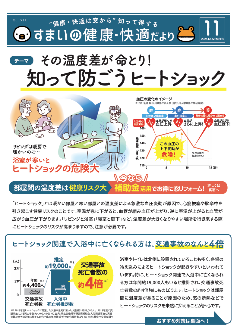 すまいの快適・健康だより 2025.11 アルファトーヨー住器のブログ 写真1