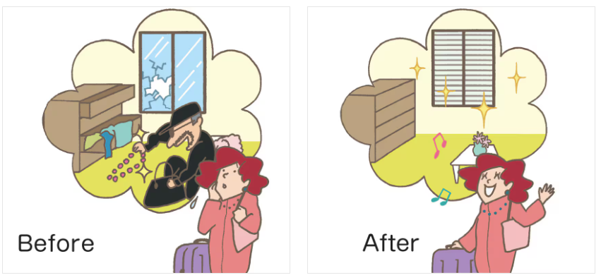 アルファトーヨー住器の【軽井沢町】留守中も安心。防犯を考えたシャッターリフォームの施工事例詳細写真1