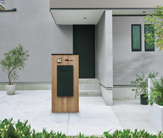 アルファトーヨー住器の【佐久市】シンプル外構に映えるリクシル機能門柱FKの施工例の施工事例詳細写真3