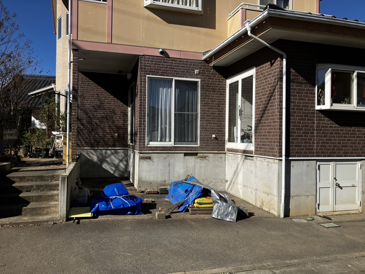 アルファトーヨー住器の施工例(樹ら楽ステージ/デッキ/外構/エクステリア)の施工前の写真1