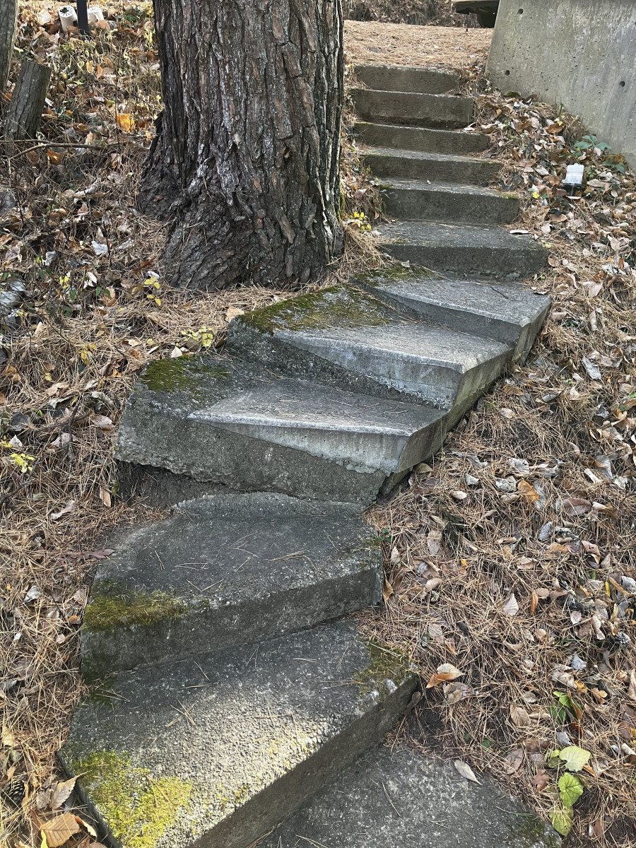 アルファトーヨー住器の【長和町】安全性を高める手すり工事の施工事例の施工前の写真1