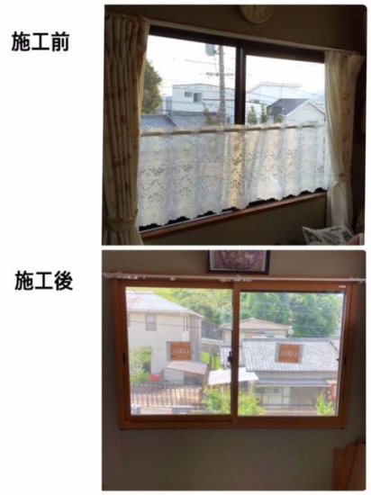 広島ガラス建材トーヨー住器の事務員自宅インプラス工事　２階両親スペース編施工事例写真1