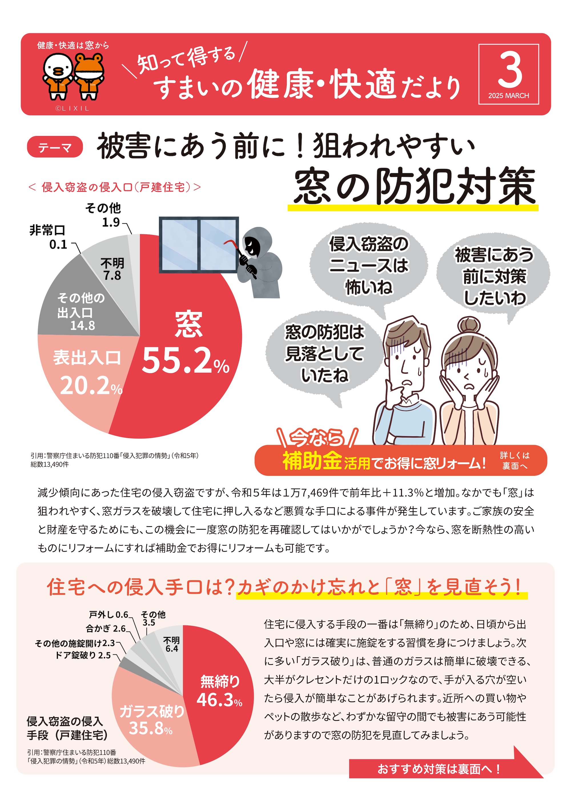 被害にあう前に！狙われやすい  窓の防犯対策 ECO plus so-yu-のブログ 写真1