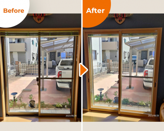ECO plus so-yu-の夏の暑さ対策と 冬の結露対策に 内窓（インプラスLow-E）設置を！施工事例写真1