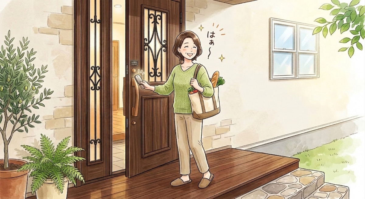 阪神北トーヨー住器のLIXILリシェントM83型への交換工事。カバー工法による1日リフォームとエントリーシステムの導入。の施工後の写真2